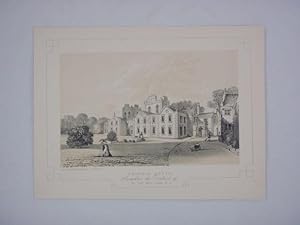 Fine Original Antique Lithograph Illustrating Ormerod House in Lancashire, The Seat of The Rev Wi...