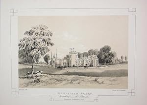 Fine Original Antique Lithograph Illustrating Penwortham Priory in Lancashire, The Seat of Lawren...