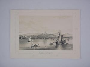 Fine Original Antique Lithograph Illustrating Wray Castle in Lancashire, The Seat of James Dawson...