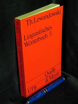 Bild des Verkufers fr Linguistisches Wrterbuch 3 - S-Z - aus der Reihe: UTB - Band: 300 zum Verkauf von Erlbachbuch Antiquariat