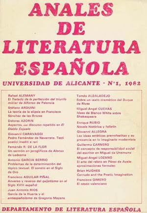 ANALES DE LITERATURA ESPAÑOLA, nº 1