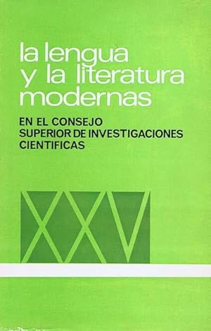 Imagen del vendedor de LA LENGUA Y LA LITERATURA EN EL CONSEJO SUPERIOR DE INVESTIGACIONES CIENTIFICAS a la venta por Librera Races