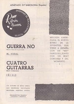 Guerra no/ Cuatro guitarras (Beat-Coreable)