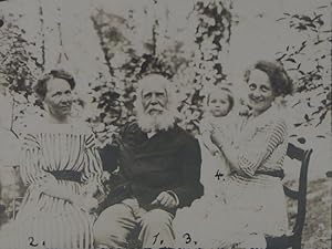 Ernst Haeckel. Foto-Porträt mit seiner Familie