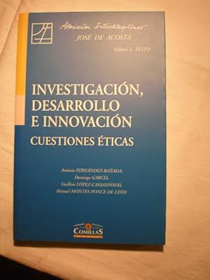 Imagen del vendedor de Investigacin, desarrollo e innovacin. Cuestiones ticas. a la venta por Librera Antonio Azorn