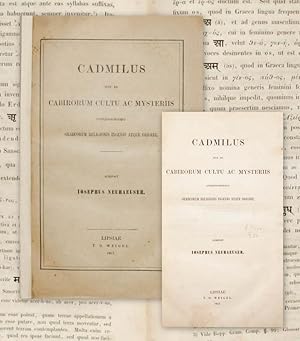 Bild des Verk�ufers f�r Cadmilus sive de Cabirorum cultu ac mysteriis antiquissimaeque Graecorum religionis ingenio atque origine. zum Verkauf von Antiquariat Thomas Rezek