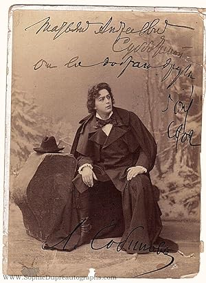 Imagen del vendedor de Original cabinet photo signed, inscribed (Leonid, 1872-1934, Russian Tenor) a la venta por Sophie Dupre  ABA ILAB PADA