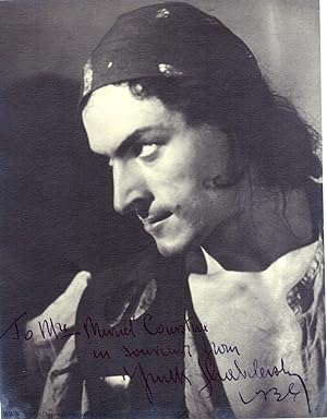 Large photo signed and inscribed, (Yurek, b.1911, Polish American Dancer)
