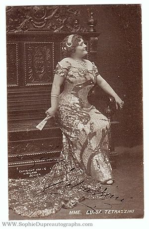 Vintage postcard photo by Kirkland, Denver, signed, (Luisa, 1871-1940, Italian Soprano)