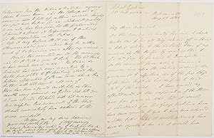 Autograph Letter Signed to Admiral Sir Richard Thomas (Sir George Francis, 1787-1870, Admiral)