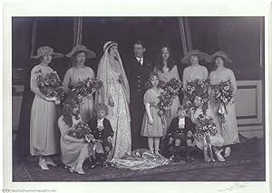 Excellent unsigned wedding photo by Alex Corbett (Princess of Connaught, 1886-1974, Lady Patricia...