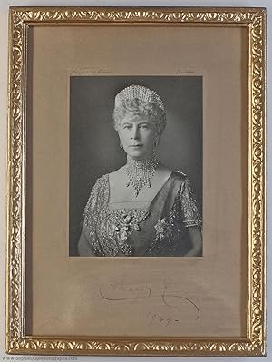 Fine photo by Hay Wrightson, signed and dated, (of Teck, 1867-1953, Queen of George V)