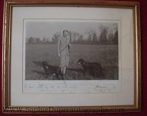 Bild des Verkufers fr Fine photo signed and inscribed (Comte Pierre Marie, Prince of Monaco, 1895-1964, husband of Princess Charlotte of Monaco, father of Rainier III) zum Verkauf von Sophie Dupre  ABA ILAB PADA