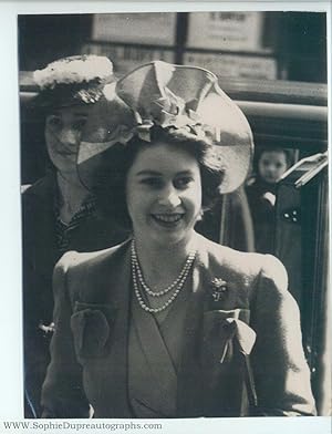 Fine unsigned press photo of Princess Elizabeth (1926-2022, Longest ...