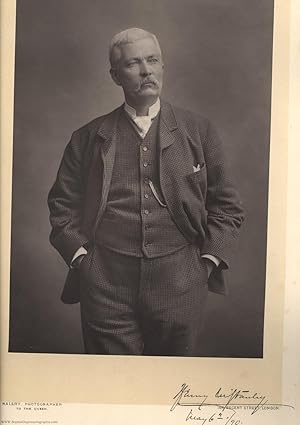 Fine woodburytype photo by Walery, (Sir Henry Morton, 1841-1904, Explorer who found Livingstone)]