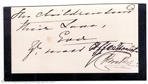 Signature and subscription (1840-1901, Empress Frederick of Germany, wife of Frederick III, eldes...