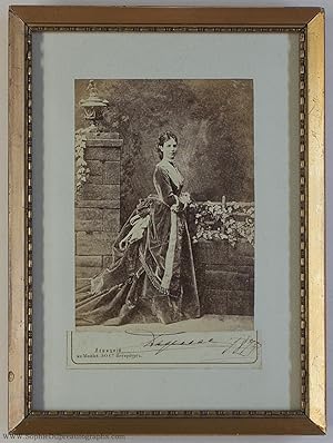Lovely Russian Cabinet photo signed in her Danish name "Dagmar", (Russian Empress, 1847-1928, wif...