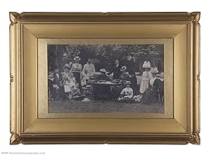 Superb group photo signed by the Duke and Duchess of York and dated by the Duke (1865-1936, King ...