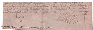 Signature from the end of a document in Latin (James Douglas, c.1516-1581, Lord Chancellor of Sco...