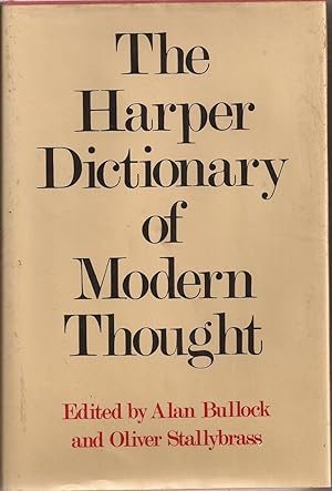 Bild des Verkufers fr The Harper Dictionary of Modern Thought zum Verkauf von Auldfarran Books, IOBA