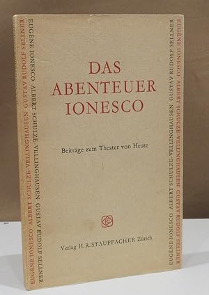 Beiträge zum Theater von Heute von Eugène Ionesco, Albert Schulze Vellinghausen, Gustav Rudolf Se...