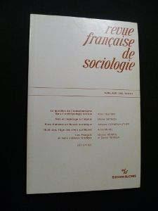 Image du vendeur pour [Revue franaise de sociologie] XXXIII-2, 1992 mis en vente par JLG_livres anciens et modernes