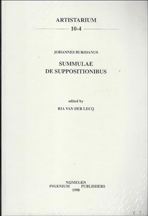 Immagine del venditore per Johannes Buridanus: Summulae: De suppositionibus, venduto da BOOKSELLER  -  ERIK TONEN  BOOKS
