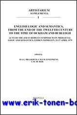 Immagine del venditore per English Logic and Semantics, from the End of the Twelfth Century to the Time of Ockham and Burleigh. Acts of the 4th European Symposium on Mediaeval Logic and Semantics, Leiden-Nijmegen, 23-27 April 1979, venduto da BOOKSELLER  -  ERIK TONEN  BOOKS