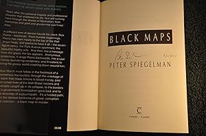 Imagen del vendedor de Black Maps(Lead to Deadly Secrets) **SIGNED** a la venta por Longs Peak Book Company