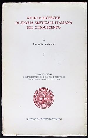 Studi e Ricerche di Storia Ereticale Italiana del Cinquecento