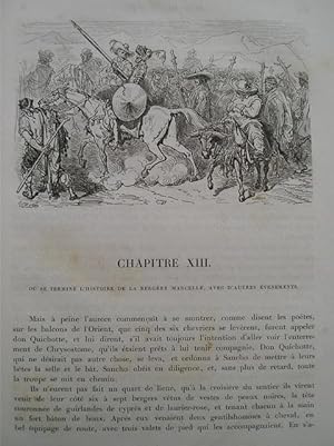 L'ingénieux hidalgo Don Quichotte de la Manche. Avec 370 compositions de Gustave Doré gravées sur...