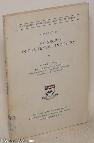 The Negro in the textile industry