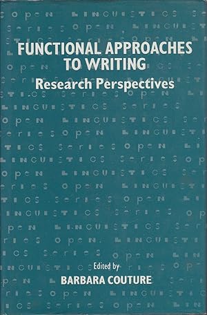 Seller image for Functional Approaches to Writing: Research Perspectives for sale by Mr Pickwick's Fine Old Books