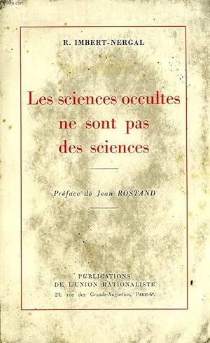 Image du vendeur pour LES SCIENCES OCCULTES NE SONT PAS DES SCIENCES mis en vente par Le-Livre