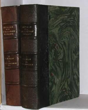 Seller image for Histoire de la littrature franaise tome tome II la renaissance ( 2vols) for sale by crealivres