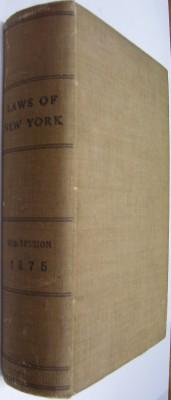 Laws of the State of New York, Passed at the Ninety-eighth Session of the Legislature, Begun Janu...