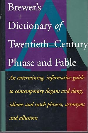 Seller image for Brewer's Dictionary Twentieth-Century of Phrase and Fable for sale by Dorley House Books, Inc.