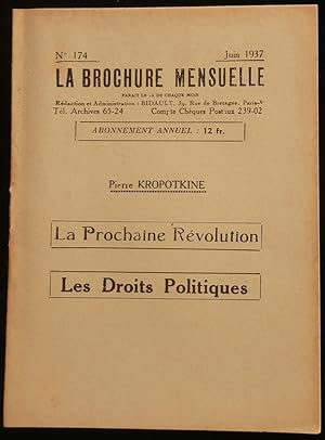 Image du vendeur pour LA PROCHAINE REVOLUTION - LES DROITS POLITIQUES . mis en vente par Librairie Franck LAUNAI