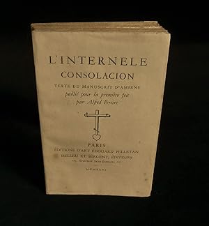Seller image for L'INTERNELE CONSOLACION. for sale by Librairie Franck LAUNAI