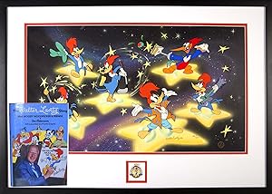 Woody Woodpecker 50th Anniversary Framed Animation Cel Presentation PLUS The Walter Lantz Story w...