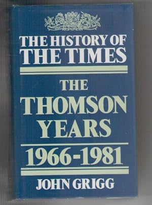 Immagine del venditore per THE HISTORY OF THE TIMES. THE THOMSON YEARS 1966-1981 VOLUME VI venduto da Claras