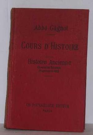 Seller image for Cours d'histoire histoire ancienne classe de seconde for sale by crealivres