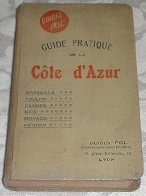 Seller image for Guide Pratique De La Cote d'Azur et De Provence for sale by Jaycey Books