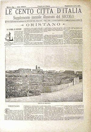 Image du vendeur pour Le cento citt d'Italia - ORISTANO mis en vente par Stampe Antiche e Libri d'Arte BOTTIGELLA