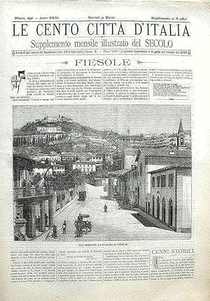 Image du vendeur pour Le cento citt d'Italia - FIESOLE mis en vente par Stampe Antiche e Libri d'Arte BOTTIGELLA