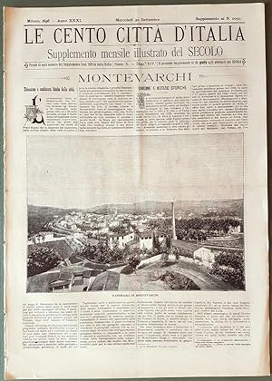 Image du vendeur pour Le cento citt d'Italia - MONTEVARCHI mis en vente par Stampe Antiche e Libri d'Arte BOTTIGELLA