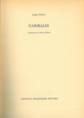 Bild des Verkufers fr Garibaldi. zum Verkauf von Libreria Piani