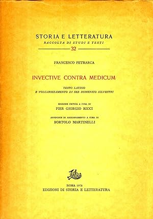 Image du vendeur pour Invective Contra Medicum (Storia e Letterature Raccolta di Studi e Testi, 32) mis en vente par Masalai Press