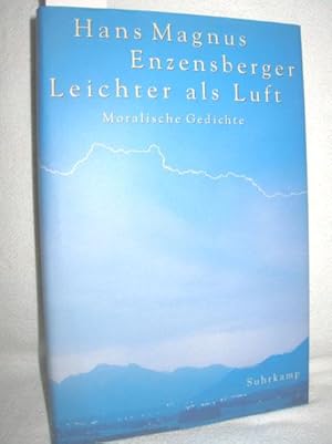 Immagine del venditore per Leichter als Luft (Moralische Gedichte) venduto da Antiquariat Zinnober