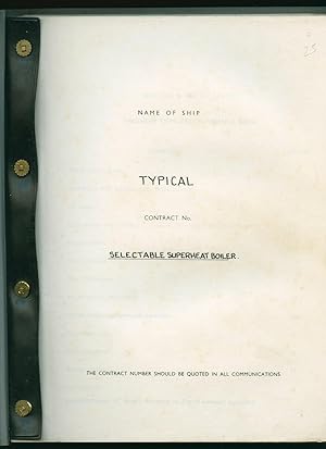 Imagen del vendedor de Engineer Officers Reference Book with Technical Particulars of Babcock & Wilcox Marine Boiler Installation [Selectable Superheat Boiler] a la venta por Little Stour Books PBFA Member